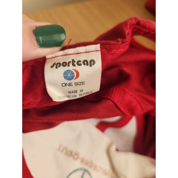 Mercedes Benz Red Adjustable Hat Cap - Picture 4 of 5